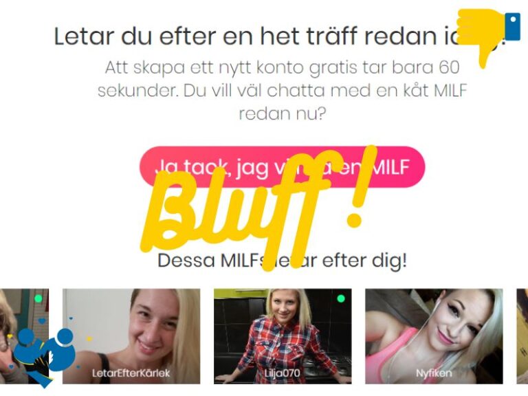 bluff EndastVuxna