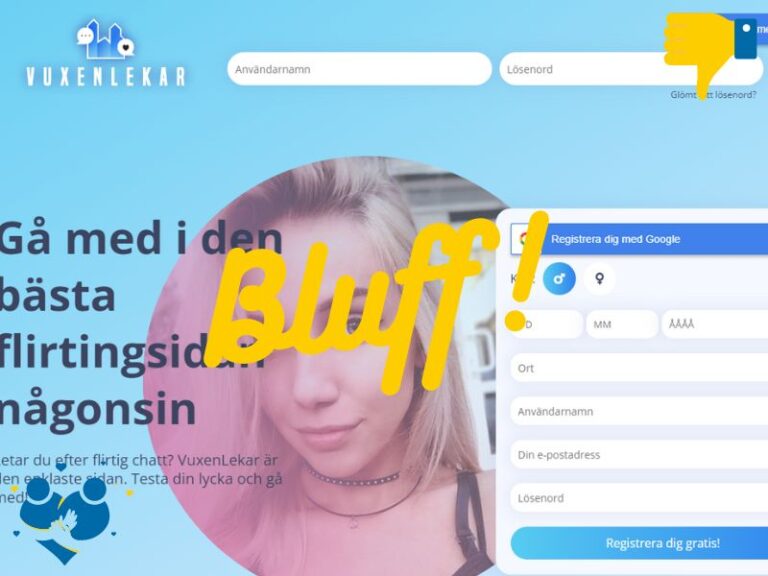 bluff vuxenlekar